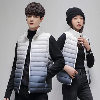 Men's Outerwear Vests Winter Outdoor Removable Hooded Padded Puffer Vest for Men