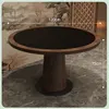 Mesa redonda grande de 120 cm de diámetro - Madera maciza natural