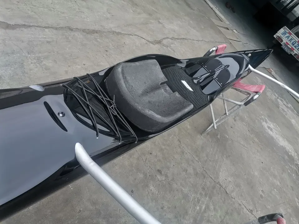 Carbon Fiberglass Oc1single 1 Man Outrigger Canoe Aocra Surfing Canoe