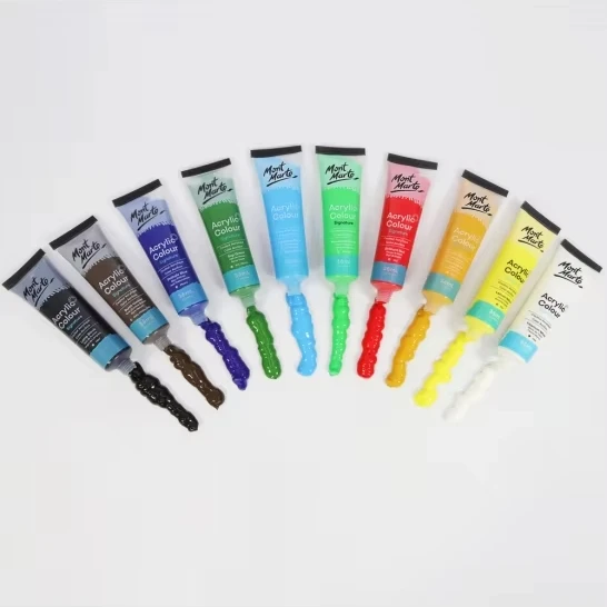 Mont Marte Acrylic Colour Paint Set 24pc x 36ml acrylic artist paint ...