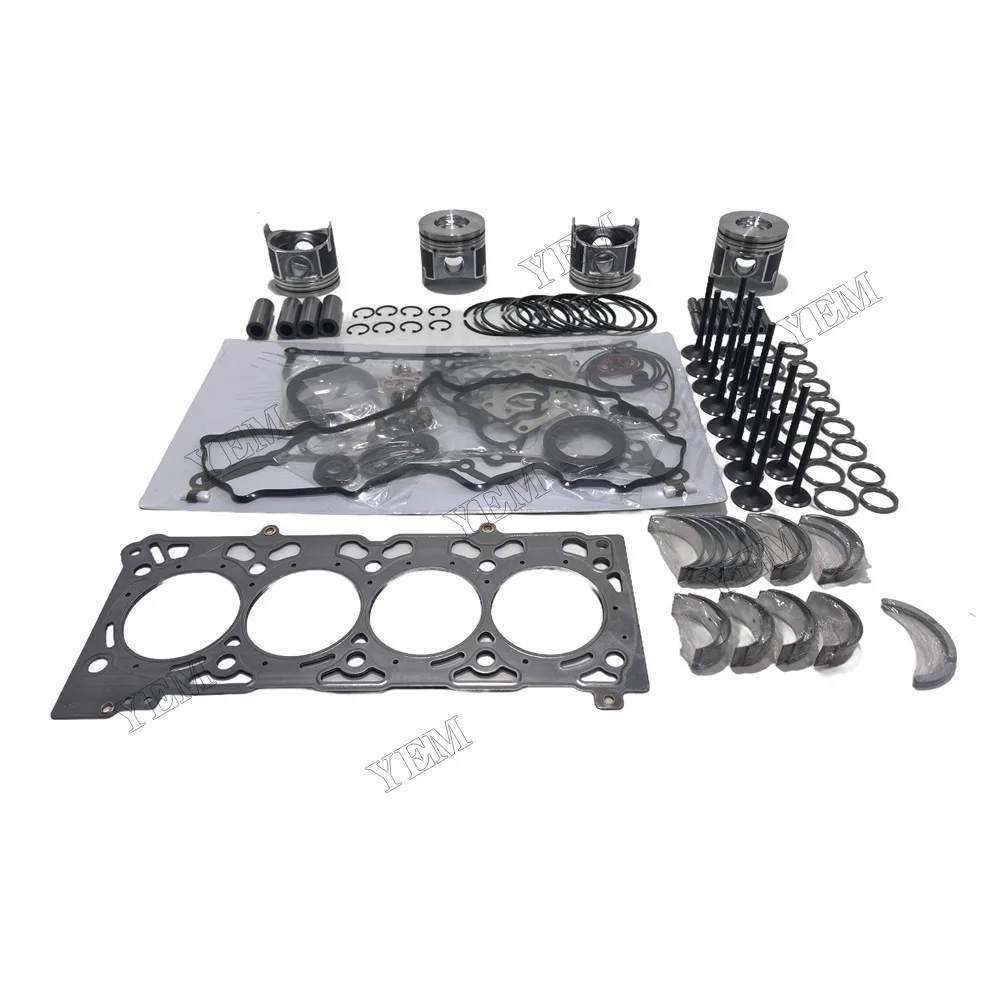 V2607 V2607T for Kubota Engine Overhaul Rebuild Kit Gasket Bearing Piston Ring