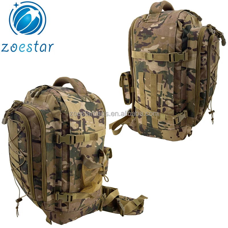 Multi- Purpose Expandable 40-60L Outdoor Sports Camo Bug Out Bag 3 Day Rucksack Tactical Gear Backpack Bag details