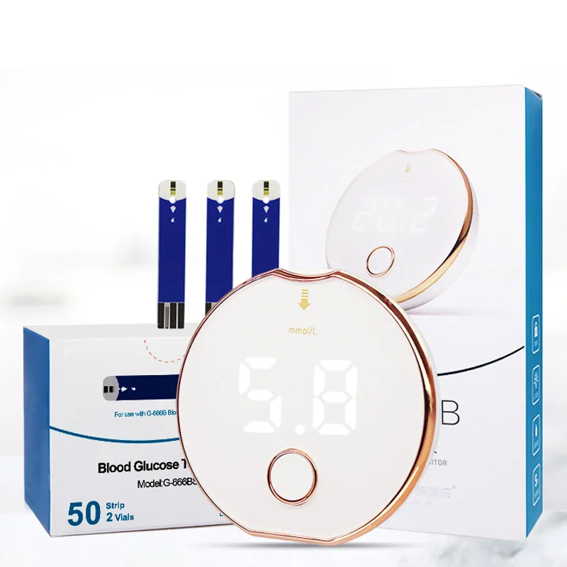 Taiwan Large Screen Sugar Monitor Hospital Smart One Touch Glucose test Strip Glucose Meter