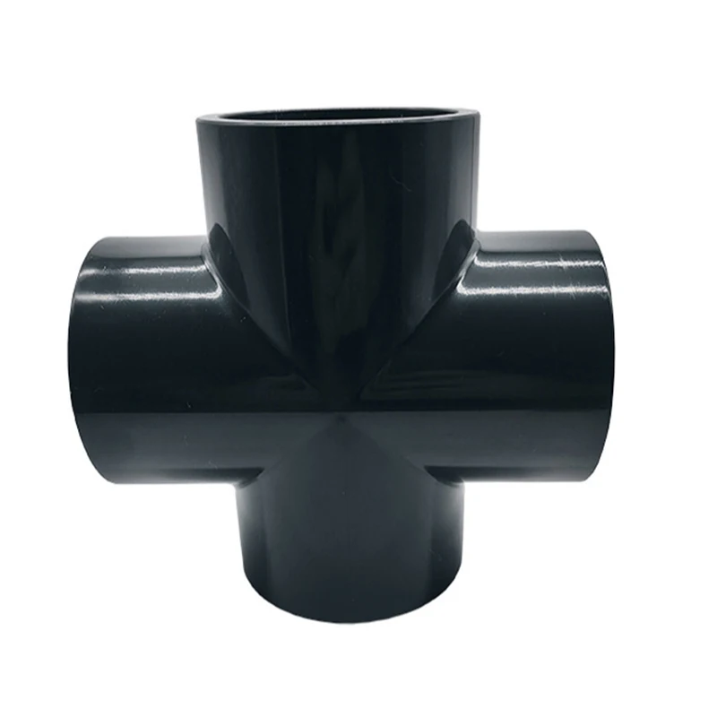 PN16 110mm Plastic UPVC PVC Pipe Fitting 4 Way 4-Way Connector Cross Joint Tee 4 Way PVC Fitting