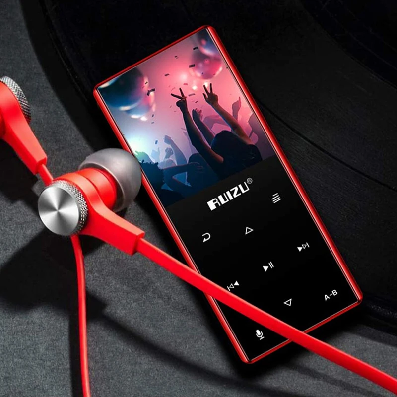 Latest Digital RUIZU D29 With Alarm Clock 1.8 Inch Tft Touch Screen Indian Download Song Bt Internal Memory MP3 Music Player