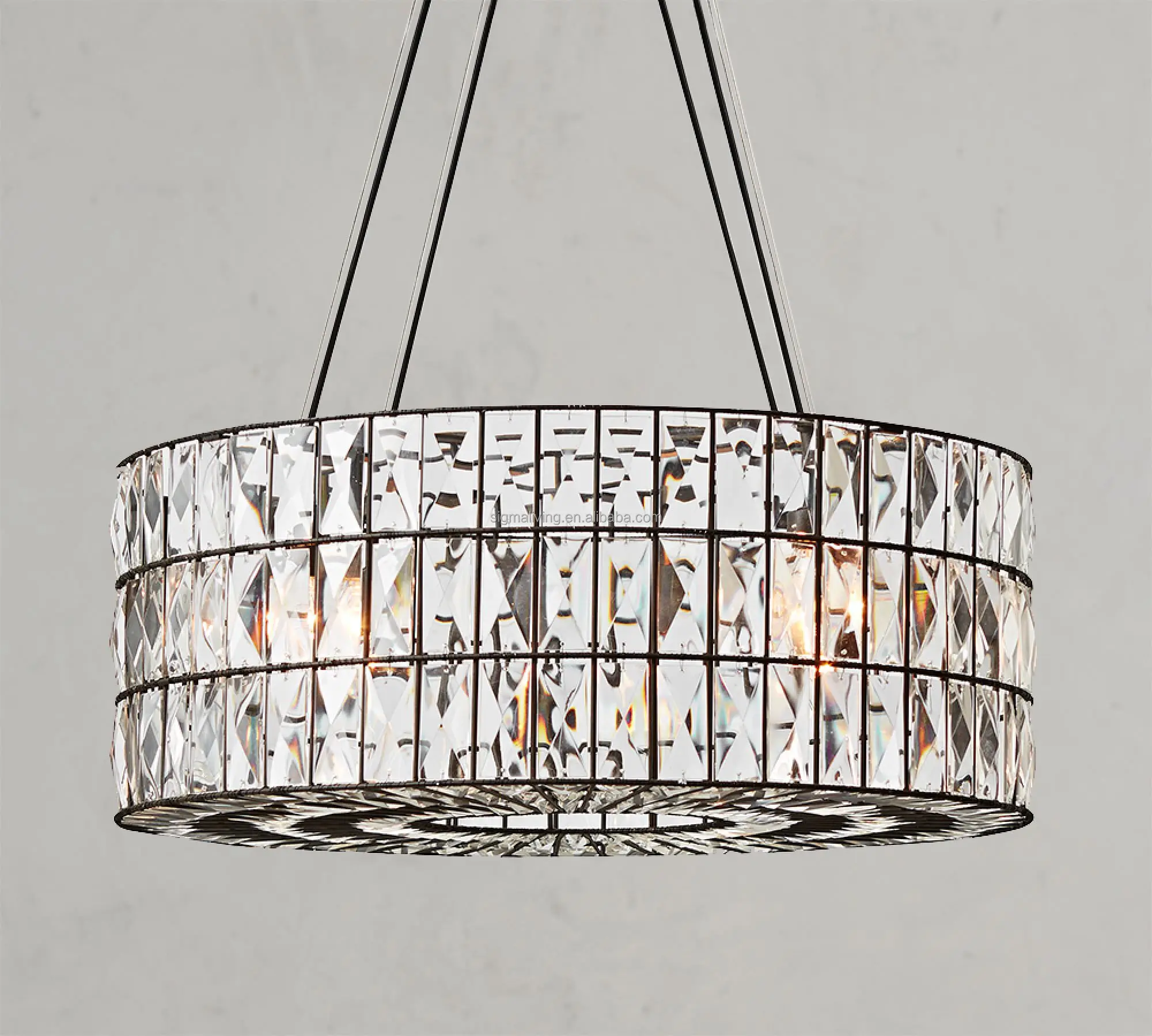 chandelier light luxury light crystal round chandelier