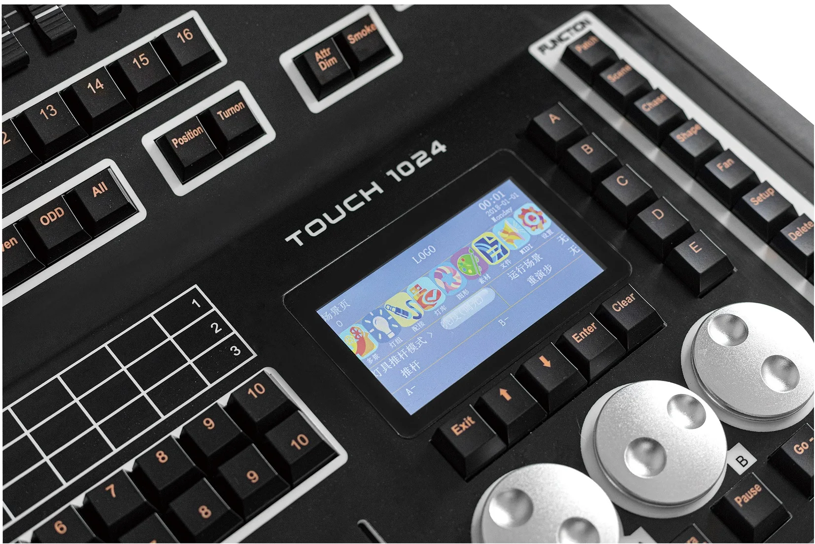 2025 Latest DMX512 Stage Lighting Controller with Touch Screen