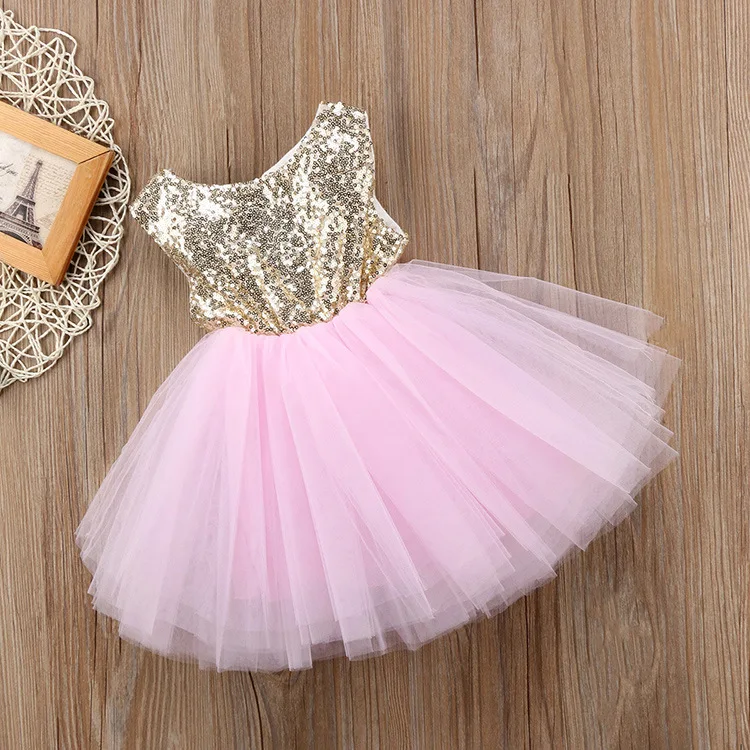 2023 Glitter Sequined Korean Dress for Girls Lace Little Girls Dresses  Backless Tutu Dresses for Girls Kids| Alibaba.com