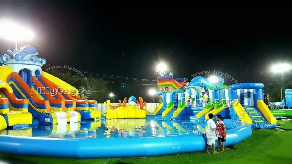 Tobogán acuático inflable al mejor precio de fábrica de Guangzhou