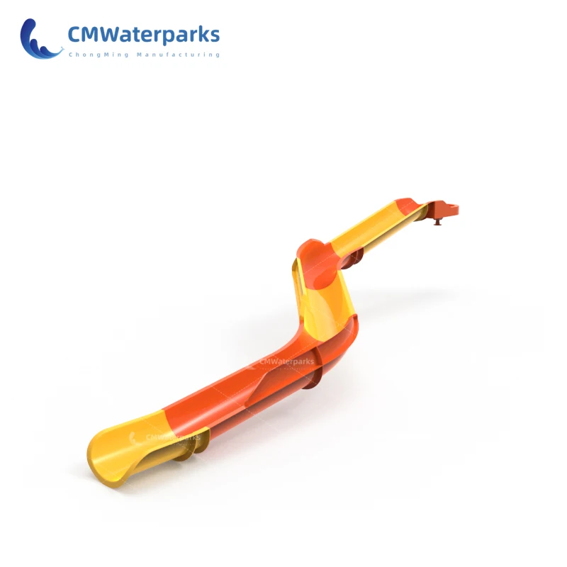 Commercial Water Play Equipment Fiberglass Water Slide Pool Kids Slide