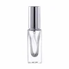 Clear bottle with silver cap