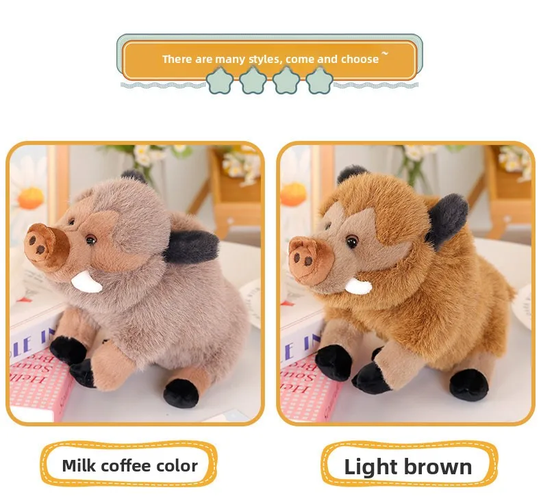Generico Stuffed Wild Boar Plush Toy - Sheep Soft Cartoon Cute Collectible Doll, Sheep Plush Toy | for Men Women Kids Boys Girls Youth Teens Son Family Friends