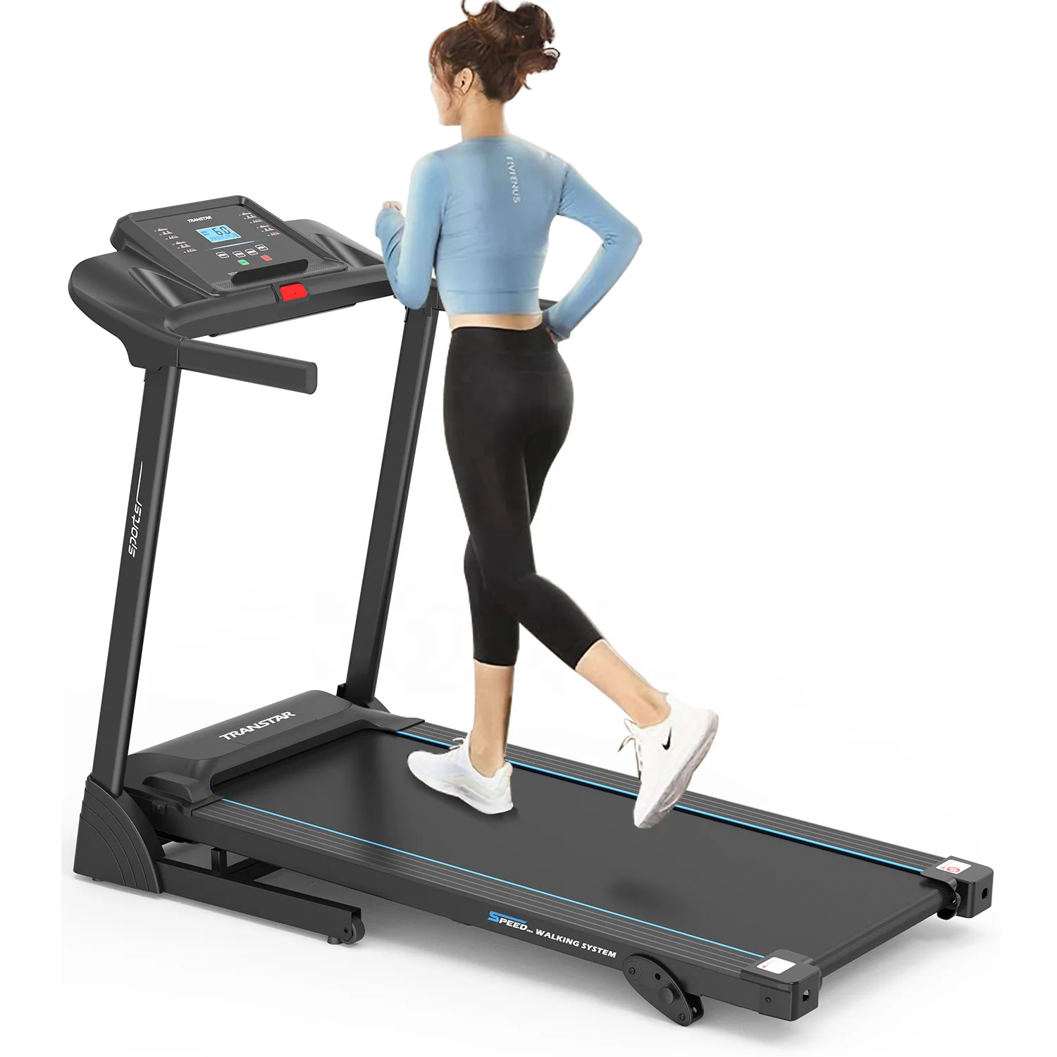 Transtar Cardio Training Fitness Manual Incline Electric Folding