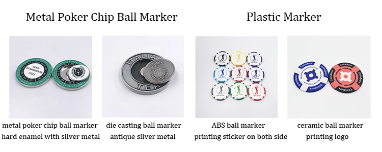 Custom Logo Zinc Alloy Golf Products High Quality 25MM Metal Magnetic OEM Golf Ball Marker factory