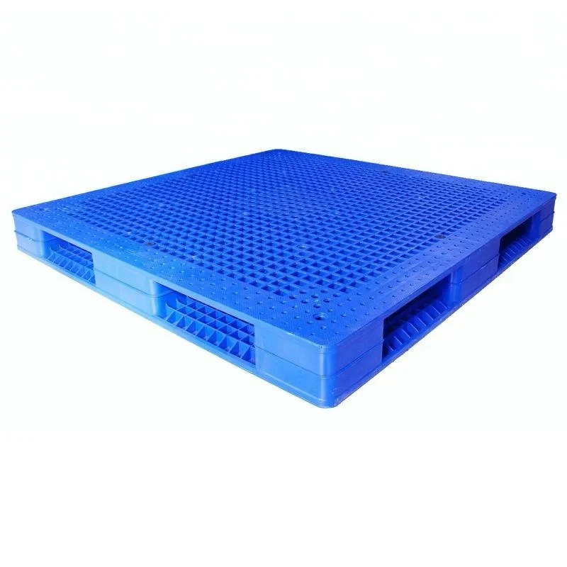 Heavy Duty Strong Blue 1515 Industrial Warehouse Shipping Plastico Euro Palette HDPE Double Side Plastic Pallet Manufacturer