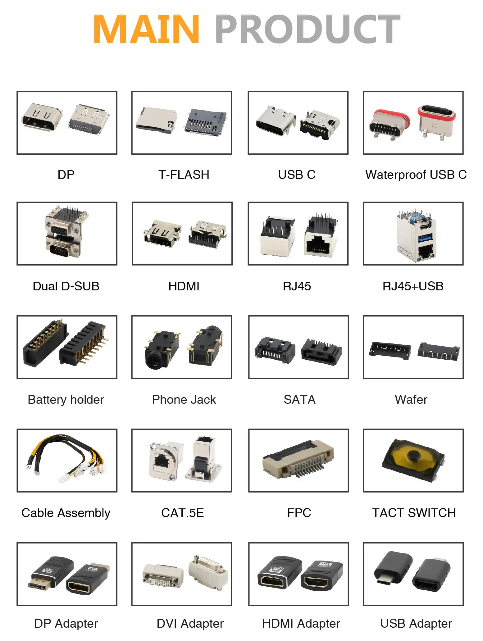 4Pin USB C Connector SMT Type IP68 Waterproof USB C Type Female Connector