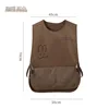 Gilet/tablier couleur café avec essuie-mains