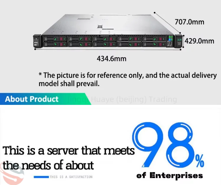 HPE ProLiant DL380 Gen11 4510 12-Core NC BCM5719 8SFF Rack Server 2U Size 1P 64GB-DDR4 32GB 2x1000W RPS NA Xeon HDD Computer