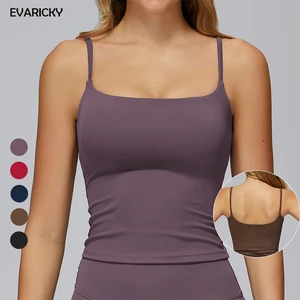 Evaricky Custom Women's High Quality Breathable Quick Dry Four-Way Stretch Running Workout Sleeveless Tank Top Gym Fitness Yoga