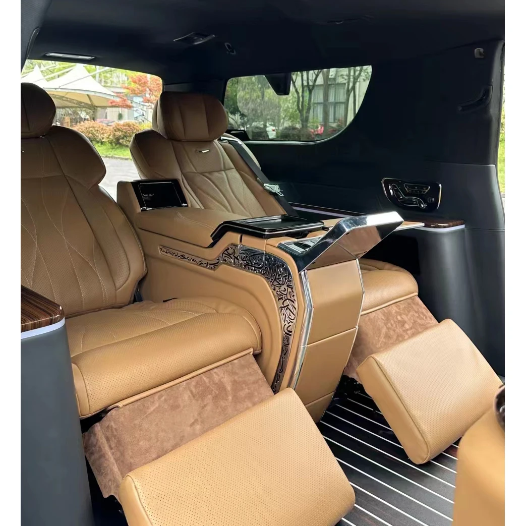 Partitions Electric Seats with Folding Tables Custom-shaped Side Walls Complete Interior Upgrades for Cadillac Escalade SUV