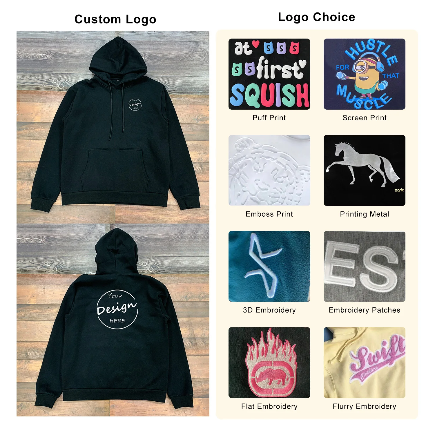 Oem Men’s Solid Color Fleece Hoodies Heavy Weight Fitness Gym Streetwear Label Hoodie 80% Cotton 20% Polyester