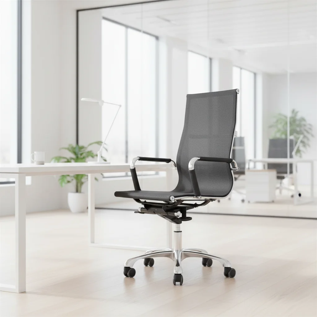 Modern Ergonomic Leather Breathable Adjustable Height Conference Chair for Home Office and Training 2