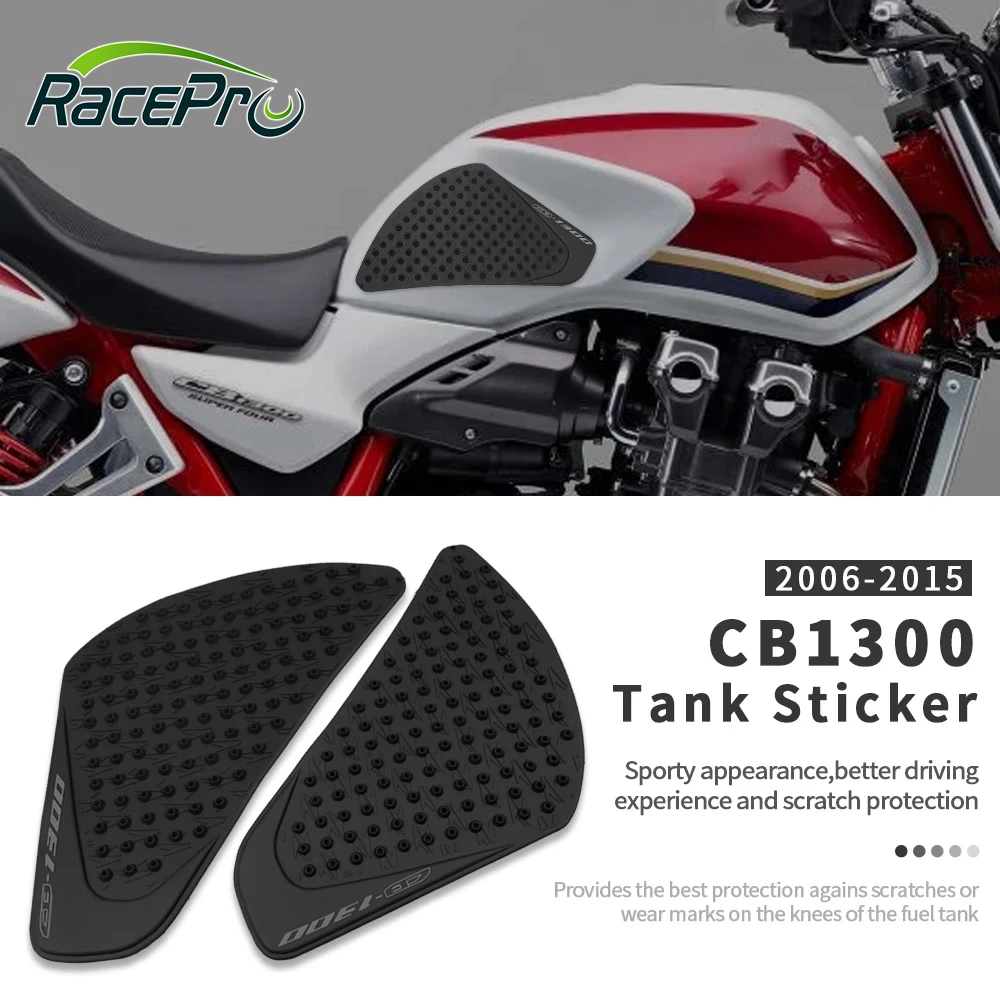 Racepro Motorcycle Side Anti slip Tank Pad Protector Stickers for Honda CB 1300 CB1300 2006-2015