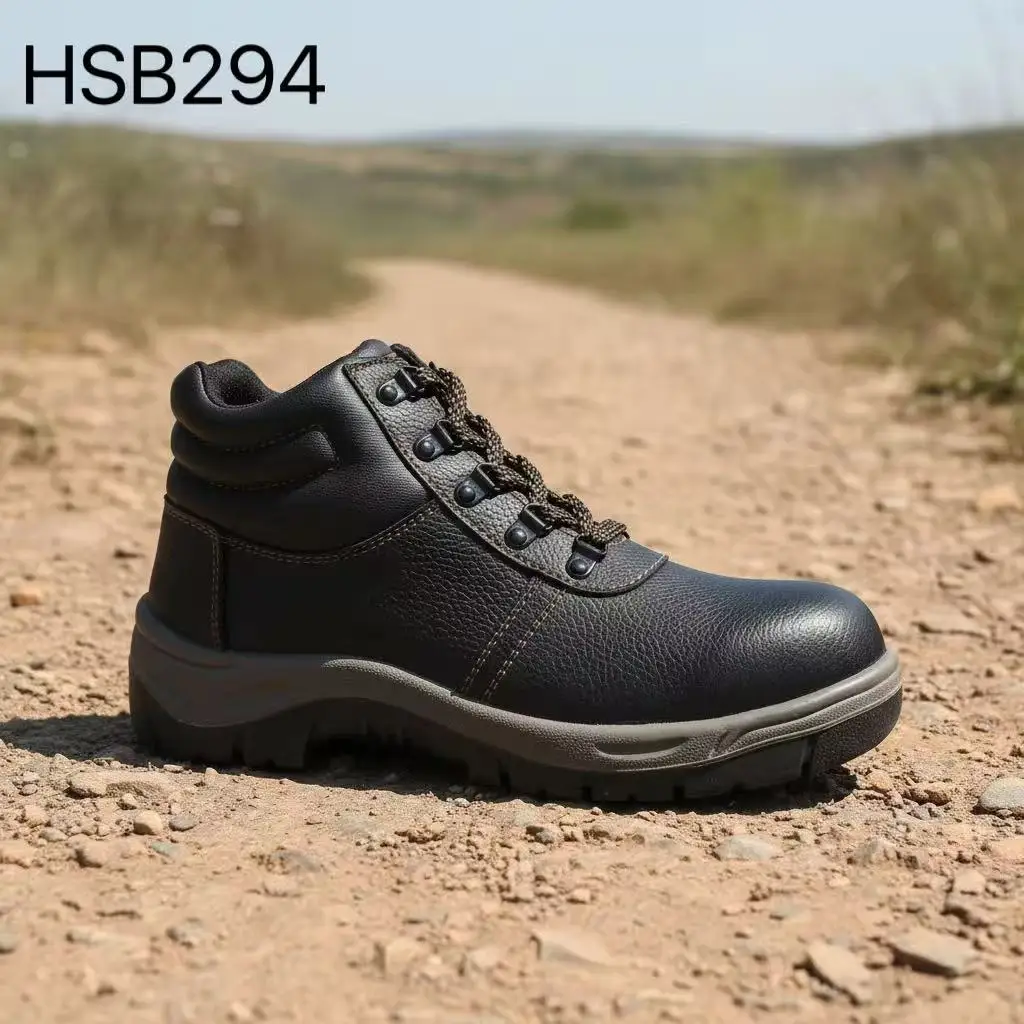HY,Factory Supply Machinist Anti-stab ESD Safety Shoes With Steel Toe Harsh Environments Anti-corrosion Men's Work Shoes HSB294