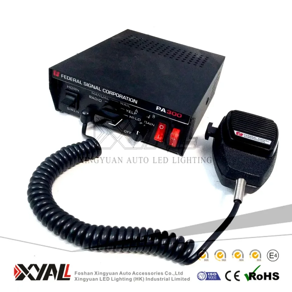 Federal Signal PA300 150W Emergency Siren for Vehicles - Reliable