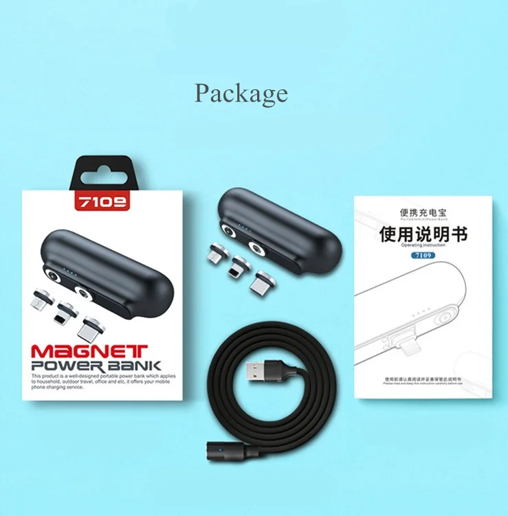 mini magnetic charger power bank micro