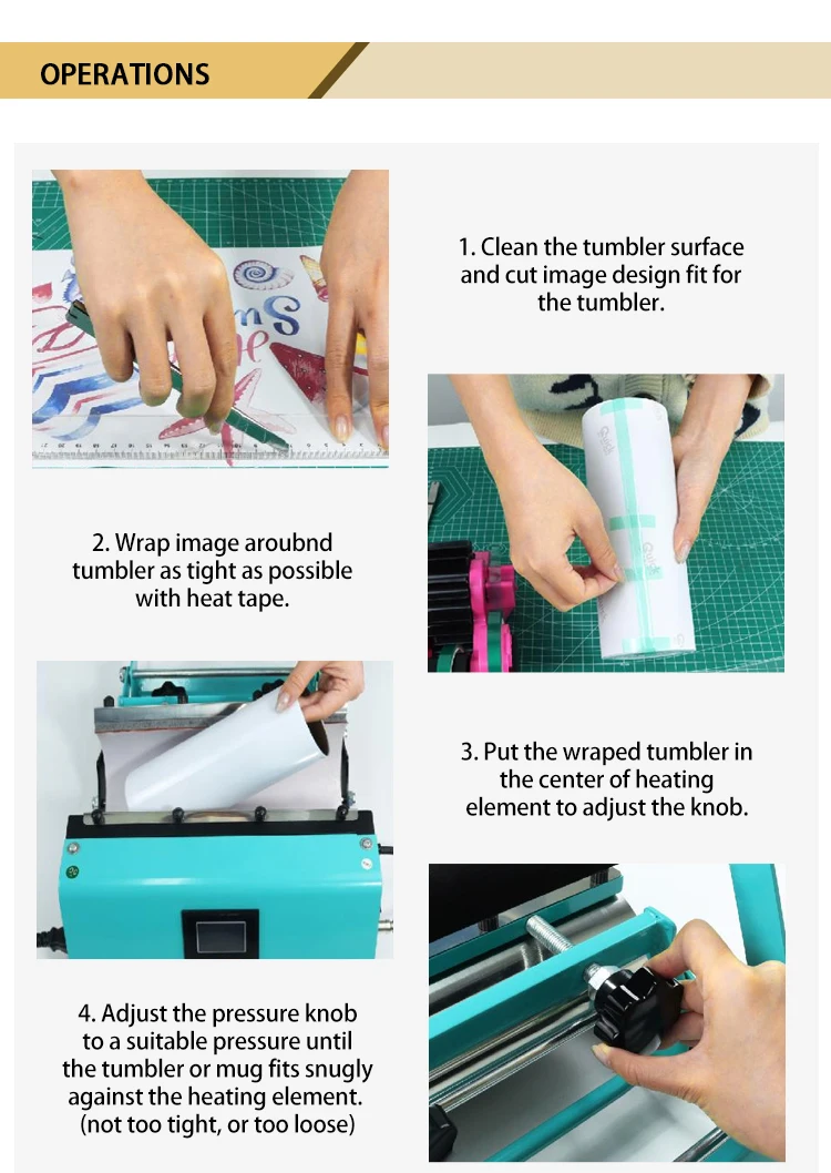 Us Warehouse Multifunctional Easy Diy 20oz 30 Oz Straight Skinny Cup