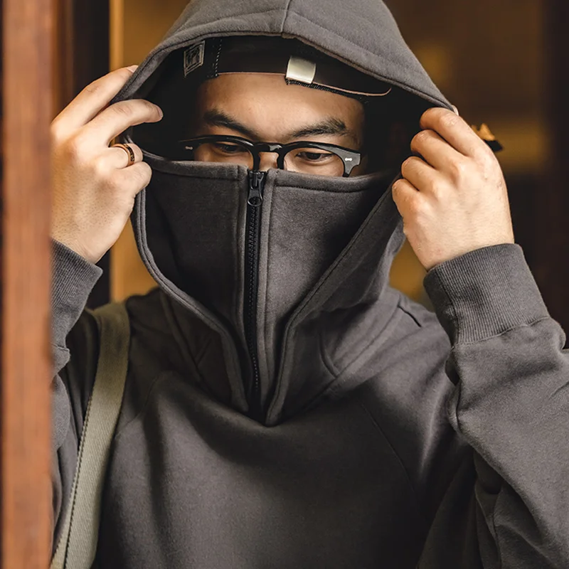 Maden Wholesale Men's Mask Sweater Hoodie Workwear Balaclava