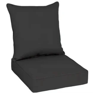Customized 24*24*4in Memory Foam Lumbar Pillow Seat Cushions Quilted Washable Outdoor Recliner Chair Cushions for Garden Patio