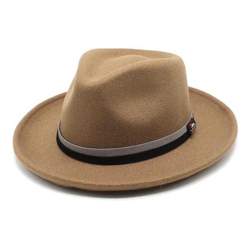 mens beige fedora