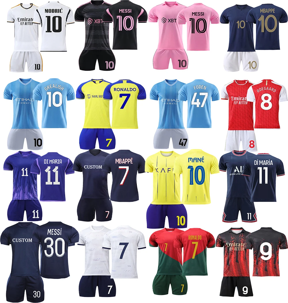 Thai Quality No Brand Soccer Jersey 2023 2024 With Simple Design Blank