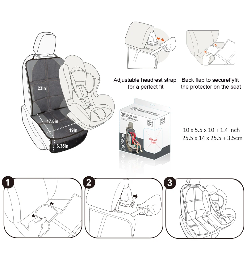 Factory Car Seat Protector And Kick Mat Car Seat Organizer Waterproof