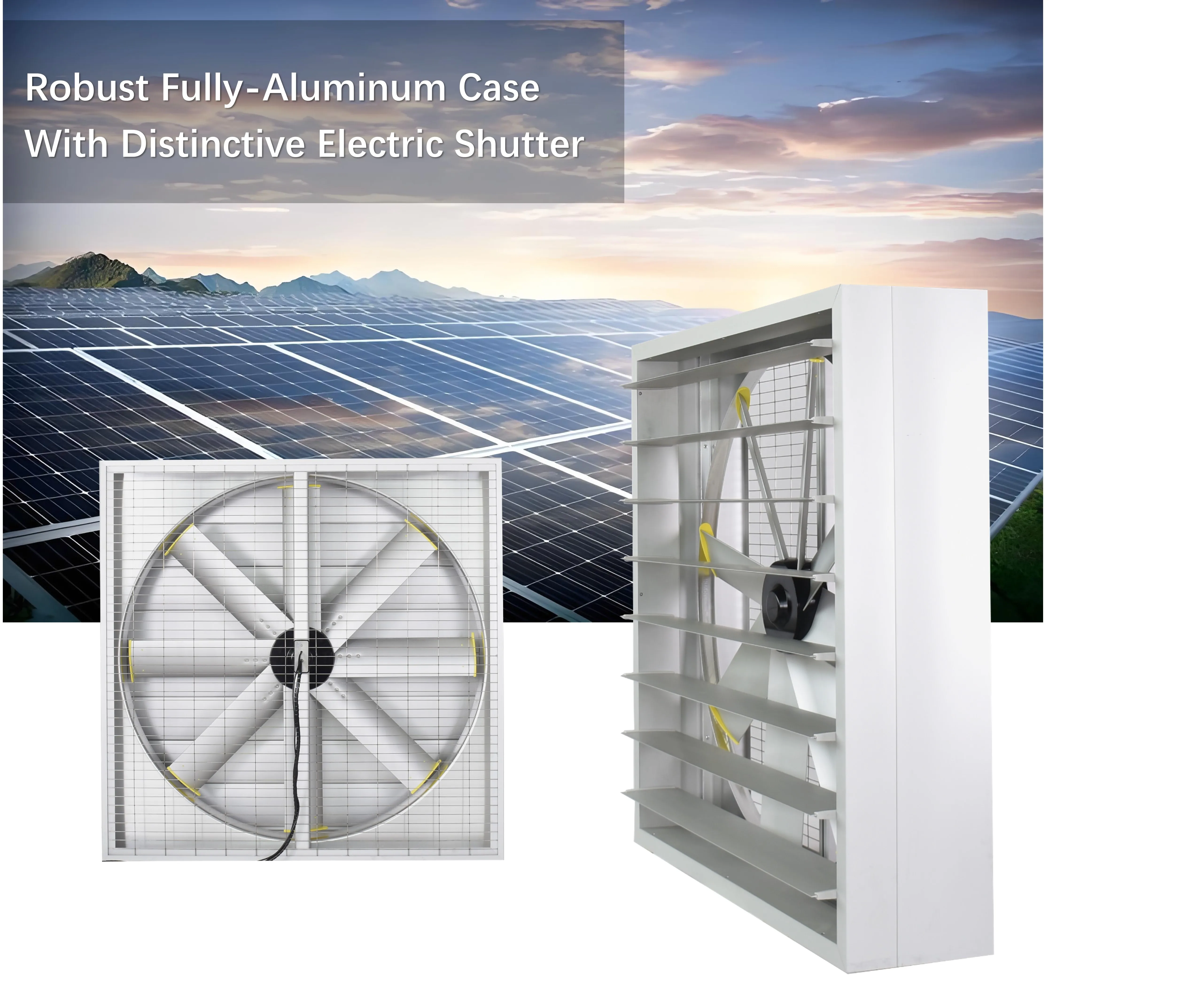 Axial Flow Fan, Solar, Wall - detail 4