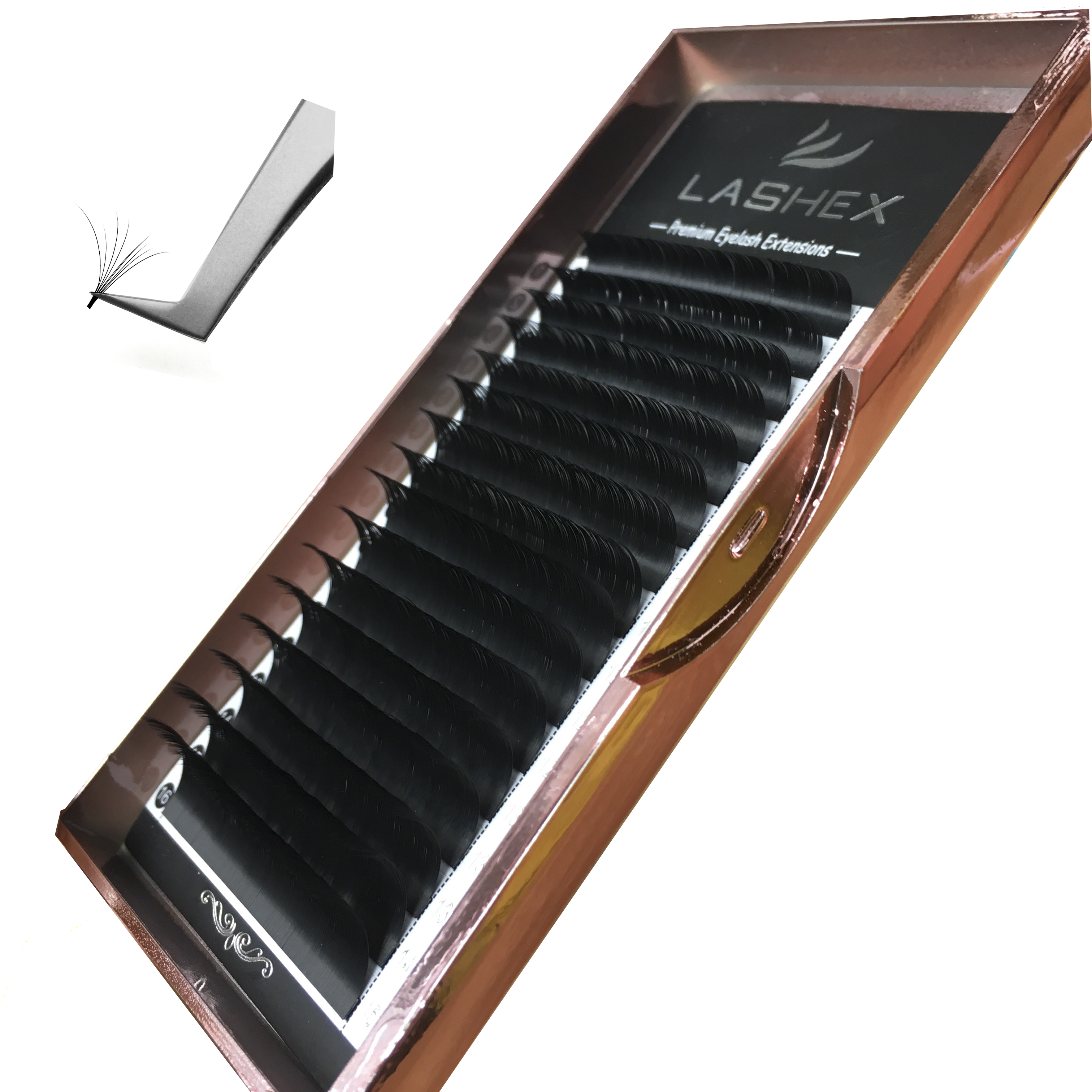 Высококлассная Фирменная торговая марка черный матовый J B C D L PBT Шелковый легкий веер для быстрого объема веер для наращивания ресниц Фирменная торговая марка