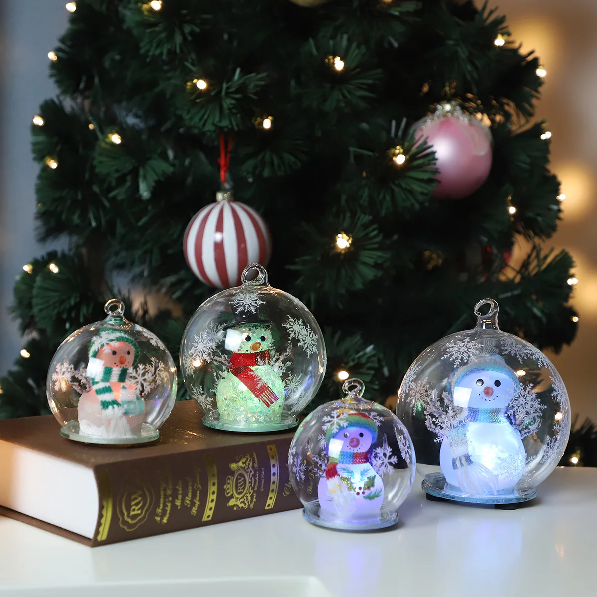 Delicate Candles to Add Atmosphere Elaborate Small Santa Claus Shaped Candles Suitable Small Christmas Snowman Scented