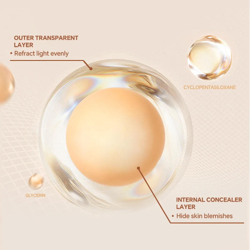 Oem Face Makeup Foundation Waterpoof Ordinary Private Logo Mineral Powder Infallible Foundation for Asian Women