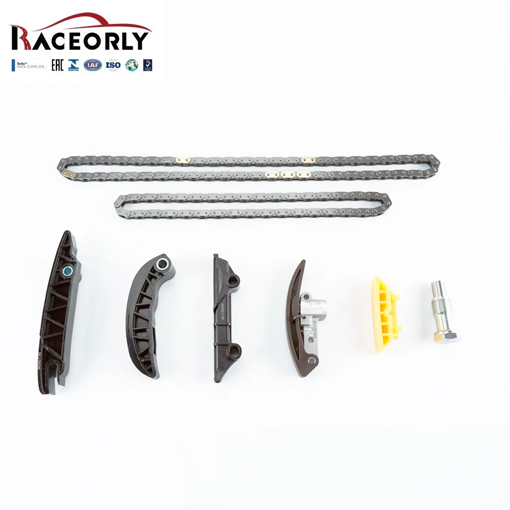 RACEORLY Timing Chain Kit 03H109513B for Audi VW 3.6L VR6 Engine Fit Q7 Touareg BHK CNG BWS 03H109509A 03H109507