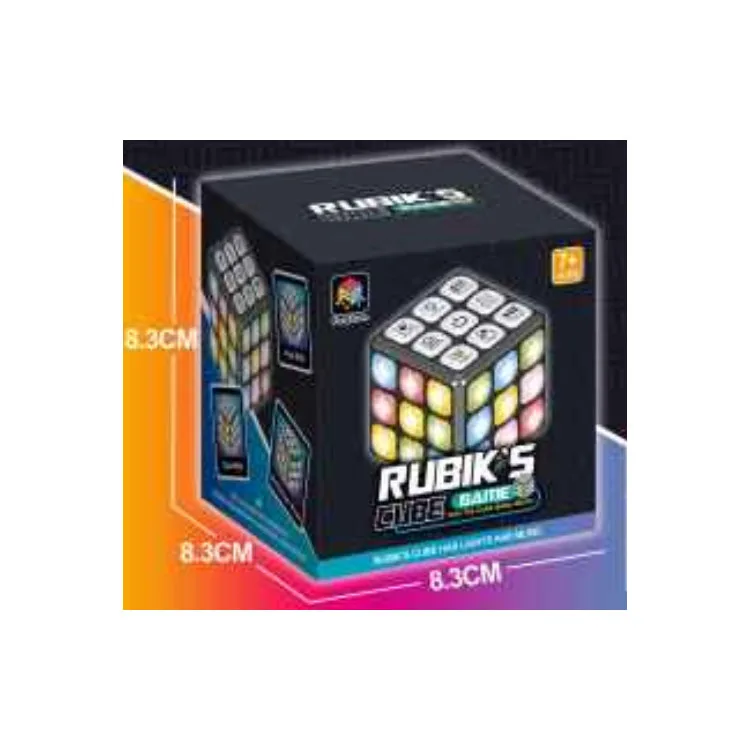 Electronic Magic Cube with Light and Sound Flashing Cube Electronic Memory Brain Game for Kids Unisex Accepted BK557B3670 CN;GUA