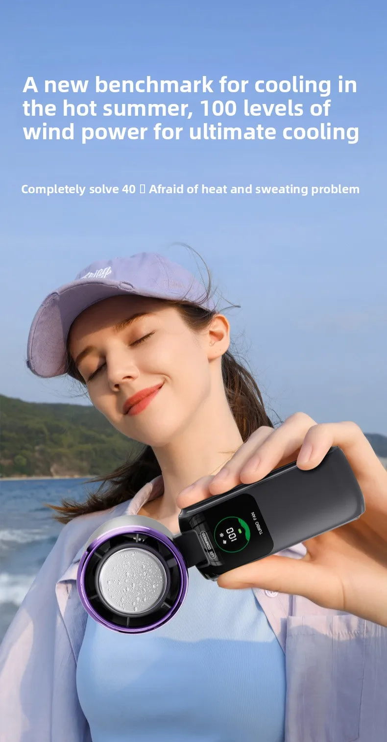 Size Turbine Handheld Fan, USB, Brushless - detail 8