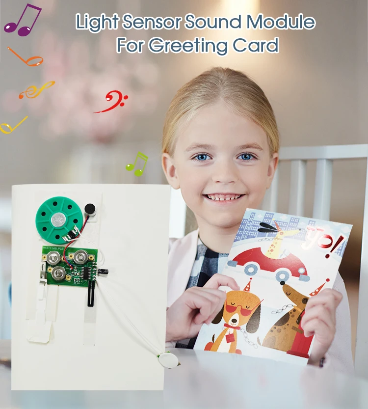 Custom Made Recordable Sound Module For Greeting Cards 30 Seconds Voice