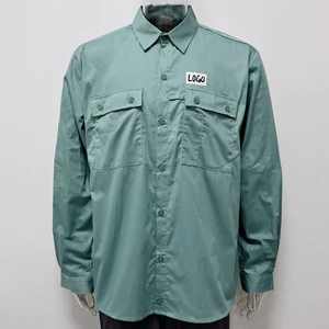 In Stock Security Long Sleeved Shirts Safety Wear Man Mechanic Shirt for Workers Mens Clothing Uniforms Workwear Work Clothes
