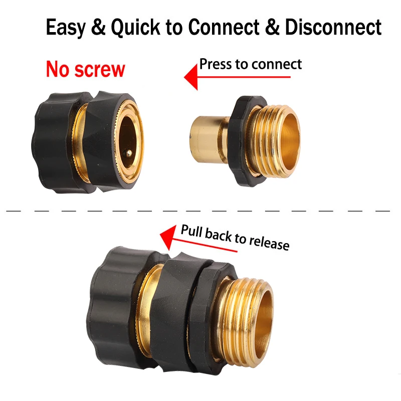 Plastic Connect Pipe Coupling Water Connectors Aluminum Garden Hose Coupler Pvc Fittings Copper Faucet Brass Quick Connector