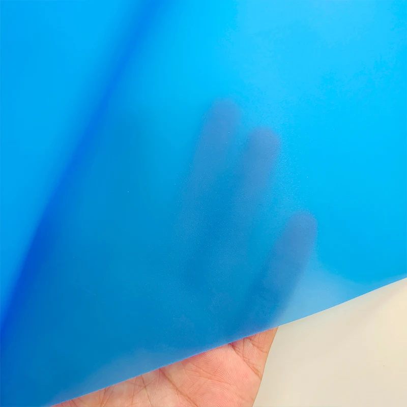 Синий Водонепроницаемый термопластичная полиуретановая пленка ТПУ лист для фартука плащ