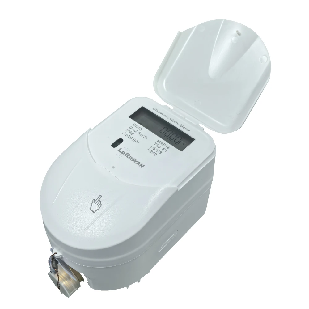 DN15 Lorawan Ultrasonic Smart Water Meter with Remote Valve Control