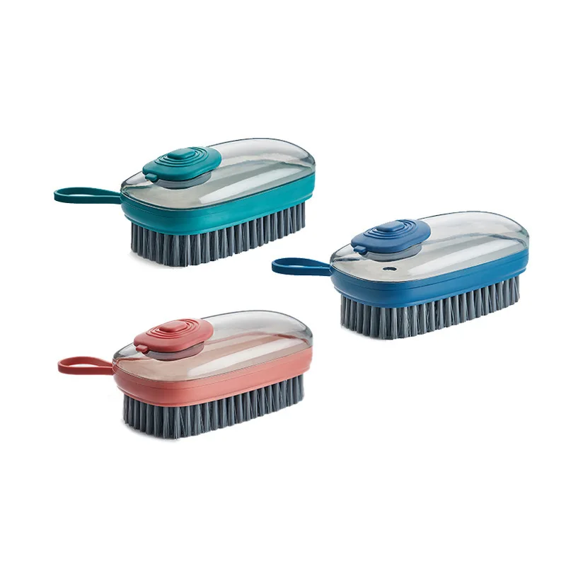 Multifunctional Hydraulic Cleaning Brushes, Soap Dispensing Dish