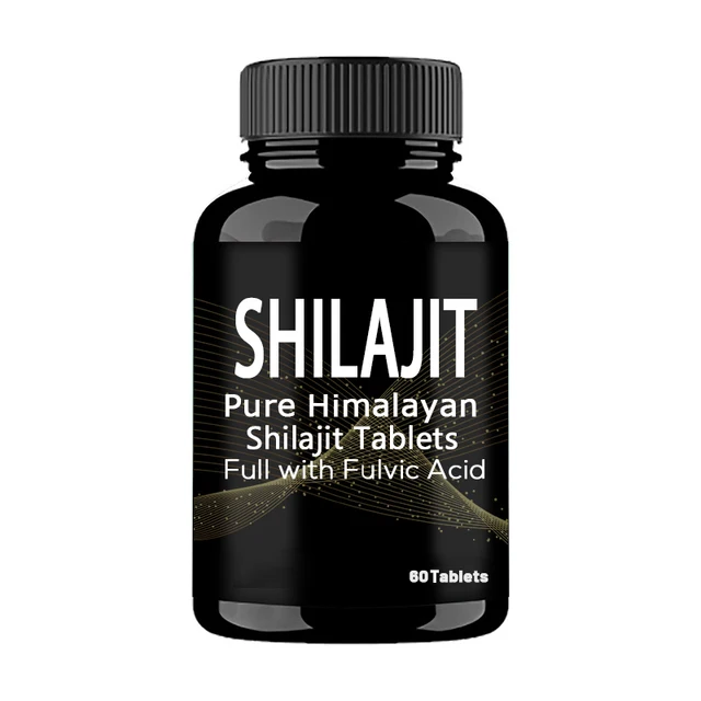 Rich in Humic Acid Multi-Minerals Enhance Male Strength Improve Energy Shilajit Himalayan Shilajit Tablet